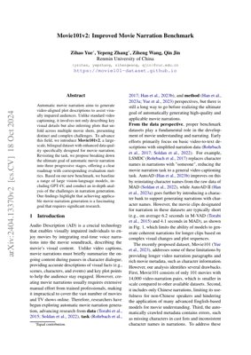 PDF Document Cover - Movie101v2: An Improved Benchmark for Automatic Movie Narration Generation